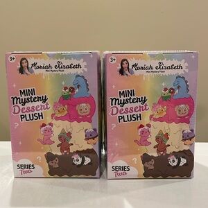 New 2 pk 6” Moriah Elizabeth Series 2 MYSTERY Mini Dessert Plush